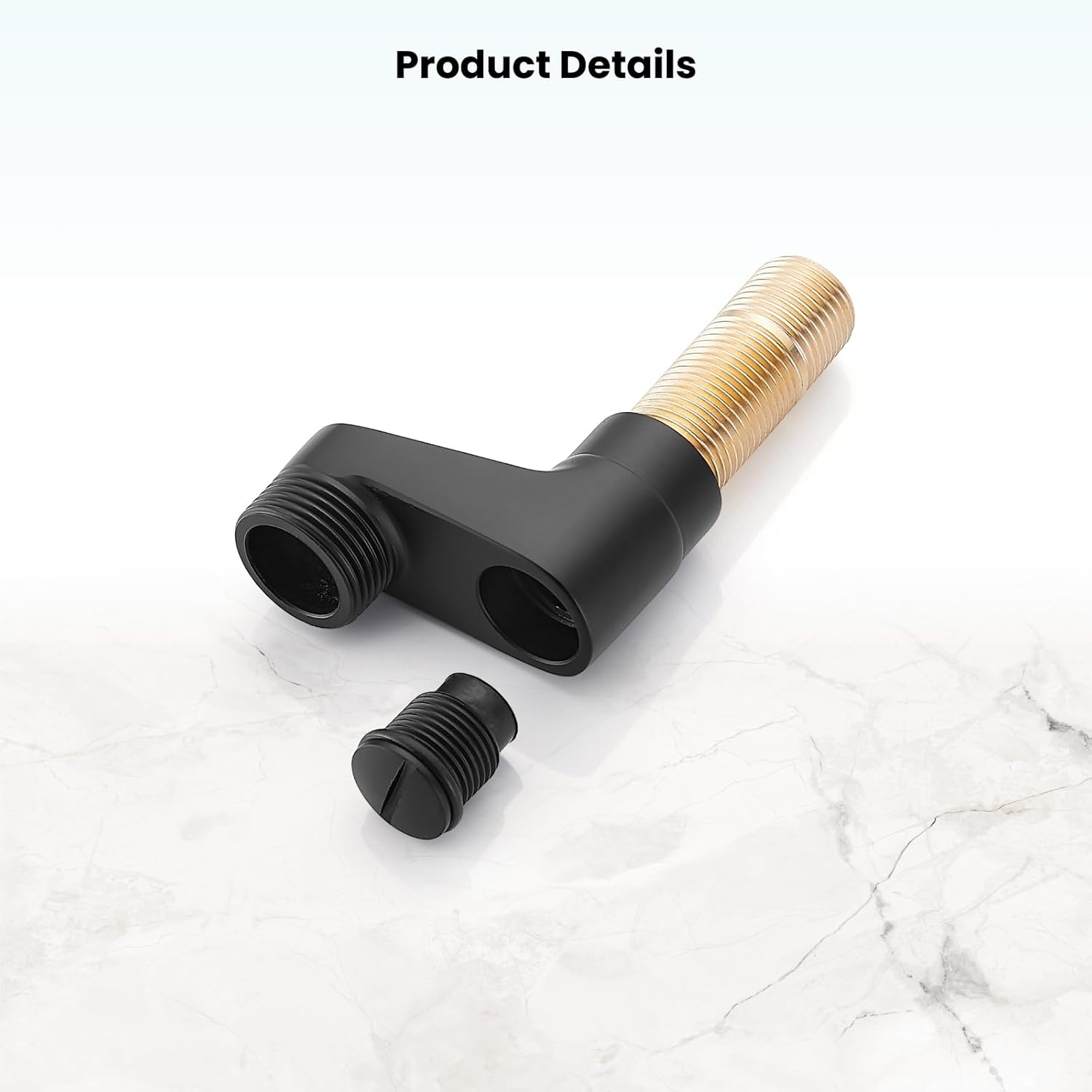 gotonovo Clawfoot Tub Adapter 3-3/8 Inch Adjustable Swing Arms for Kitchen Faucet Bathtub Bathroom Shower Faucet Set Commercial Utility 1 Pair 2.2 inch Matte Black