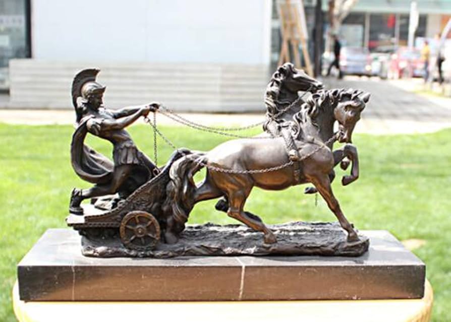 チャリオット　古代ローマ　女兵士　樹脂工芸品 チャリオット 古代ローマ 女兵士 樹脂工芸品