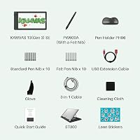 HUION Kamvas 13 Gen 3 SE grafikus tábla 13,3" kijelzővel, rajztábla PC Mac Android 9
