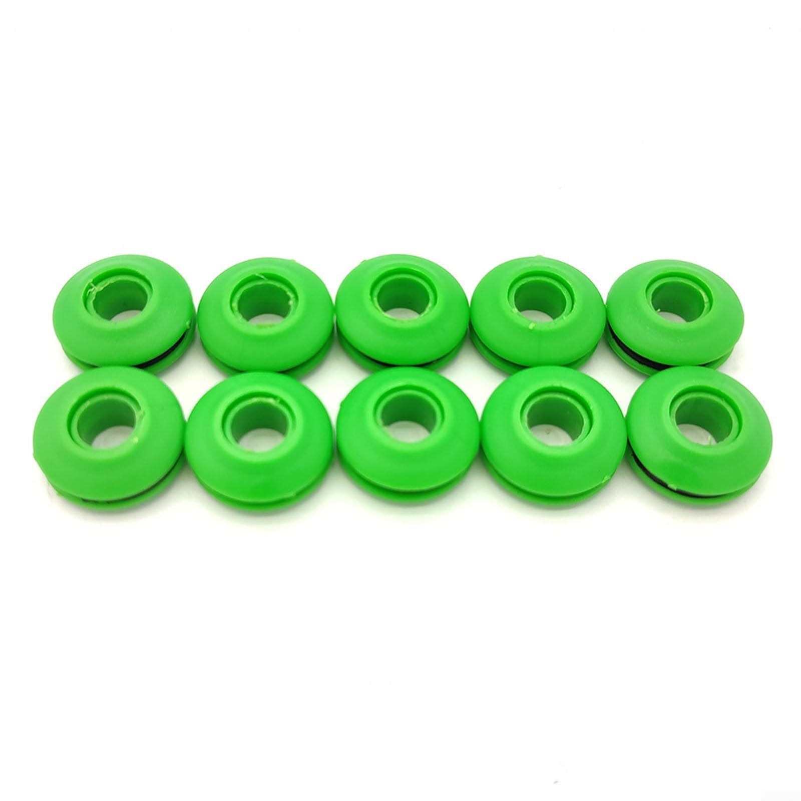 10/50Pcs Round Eyelets, Plastic Eyelets Set, For Tarpaulins Securing Solar Covers Pools(10pcs Green)