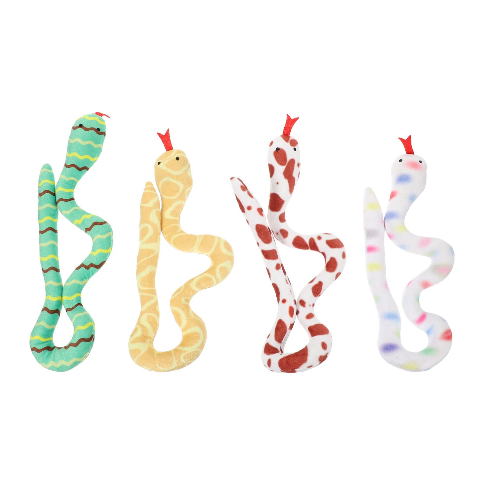 Mipcase 4pcs Interactive Cat Snake Toys Funny Toy Snakes Wear Wear Kitten Toys Accesorio de Gato