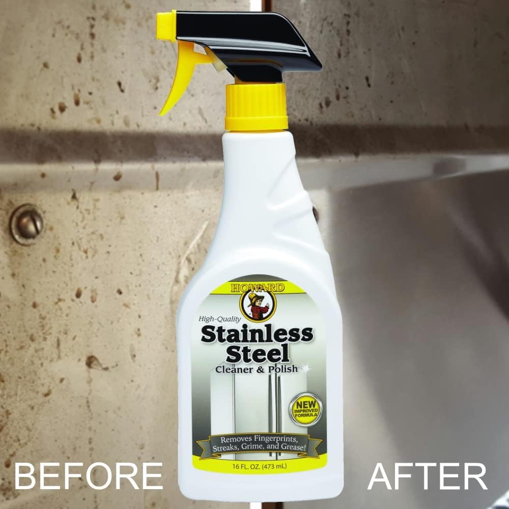 Howard Products Stainless Steel Cleaner and Polish, 473 ML, SSC016
