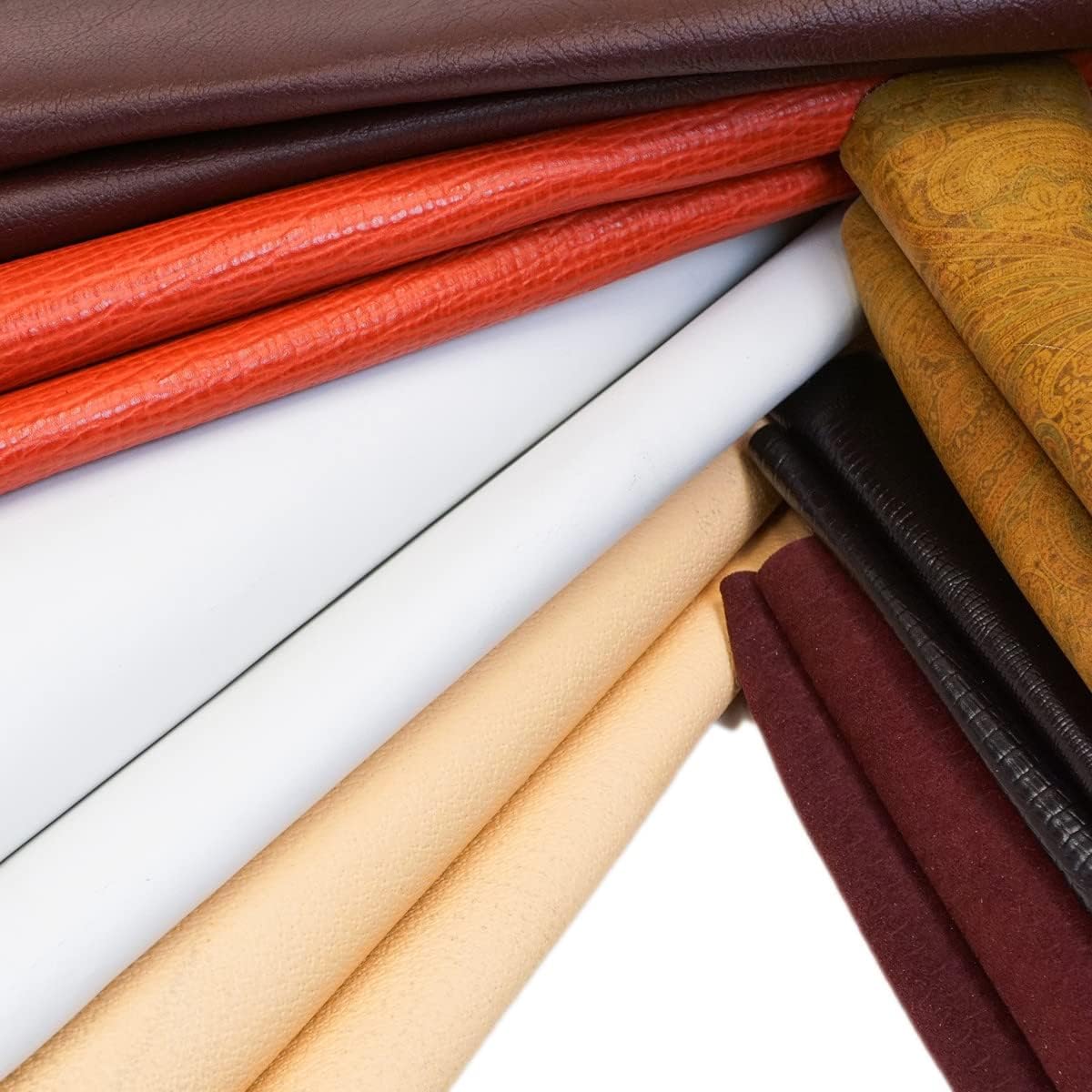 Assorted Leather Craft Bundle – 50 Sq Ft of Unique Printed, Embossed & Textured Pieces for DIY Projects & Handmade Goods – Springfield Leather Company