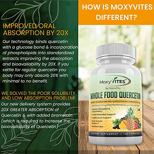 Moxyvites MV001 Quercetin With Bromelain 500Mg Supplement thumb #2