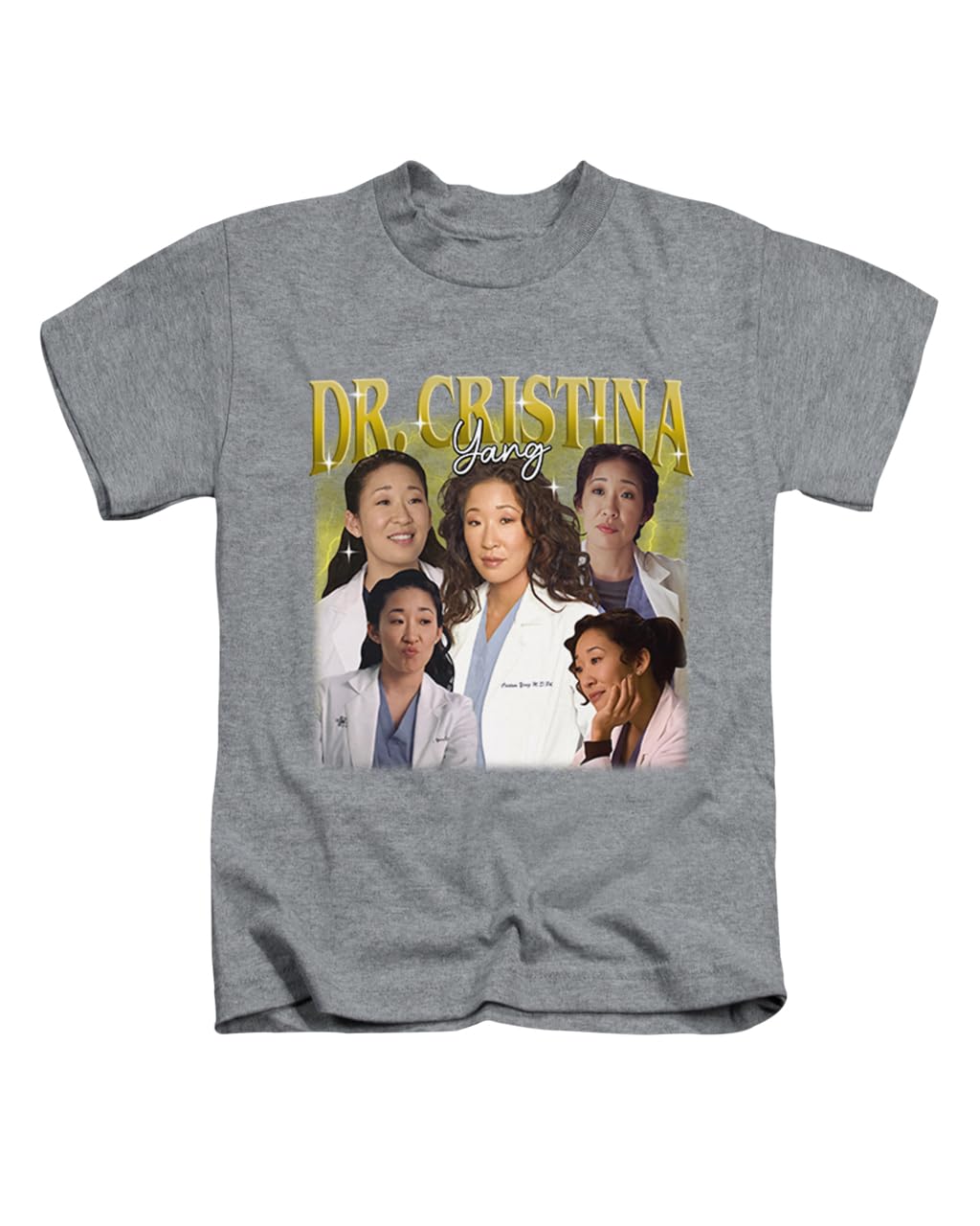 Dr Cristina yang Iconic Trend Meme Novelty Tee T-Shirt Funny Unisex T Shirt Top Heather Grey