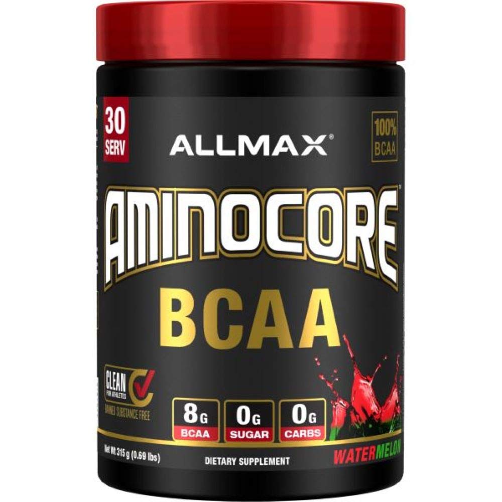 ALLMAX Nutrition Aminocore BCAAs, 100% Pure 45:30:25 Ratio, Watermelon Candy, 462g
