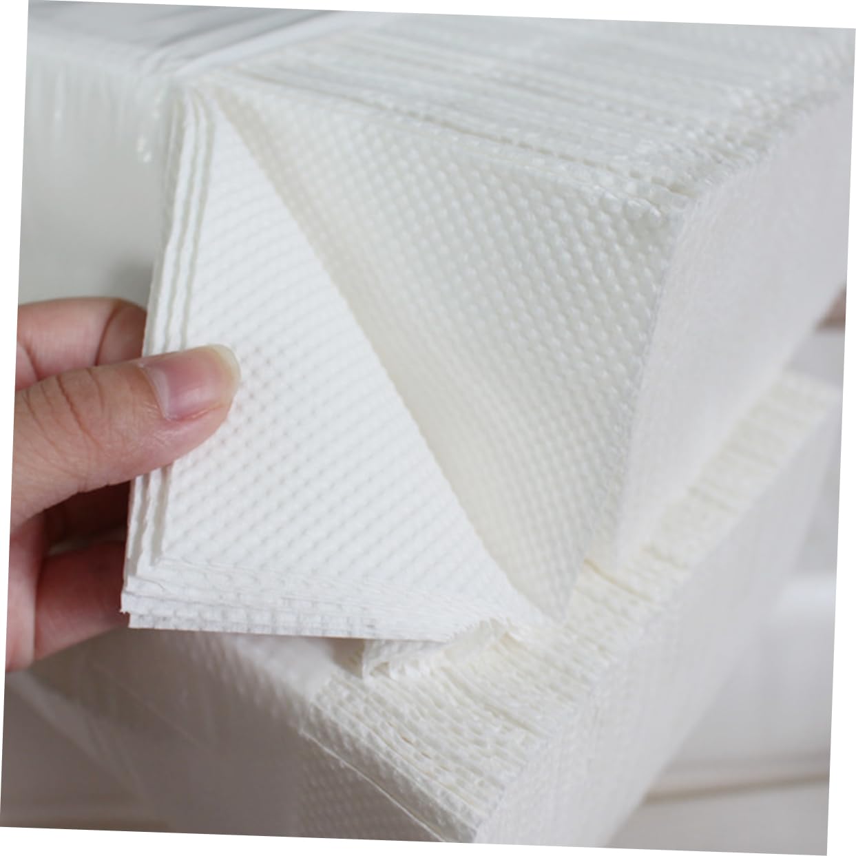 PACKOVE Asciugamani senza Irritazioni Carta 4 Pezzi Spessa da Cucina in Pasta di Legno Assorbente e Resistente per Cucina e Hotel