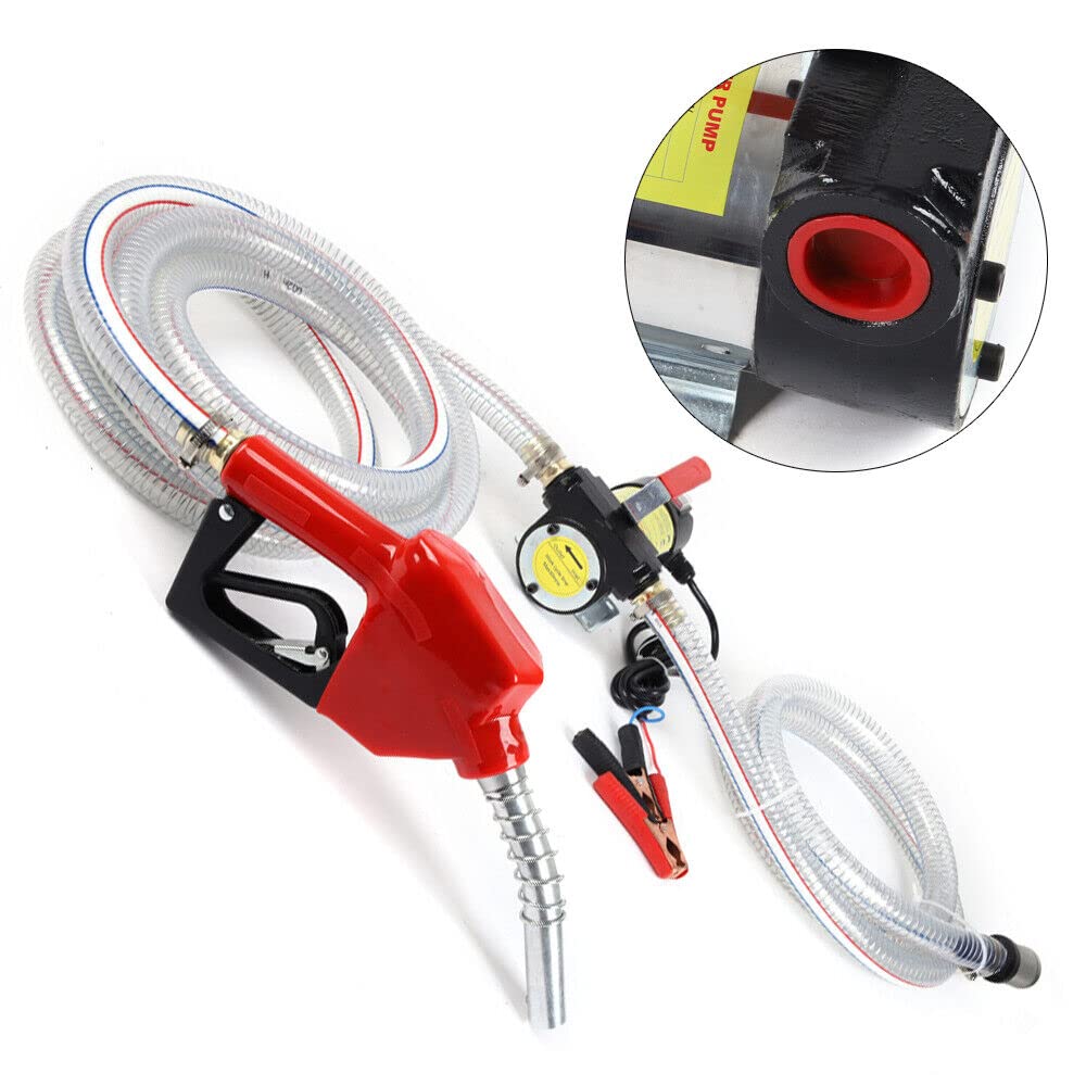 Samozasysająca pompa oleju napędowego, pompa do oleju opałowego, pompa paliwowa, automatyczna pompa oleju z filtrem paliwa, pistolet (12 V, 50 l/min, 175 W, 3500 obr./min (B))