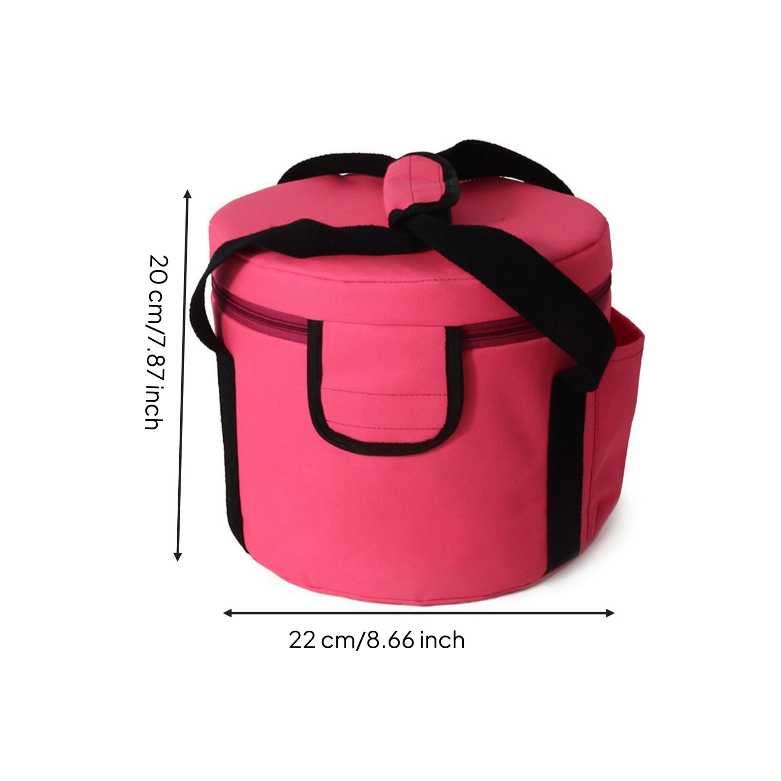 Amagogo Bolsa para Cuenco Tibetano Resistente, Rosa, 8 Pulgadas