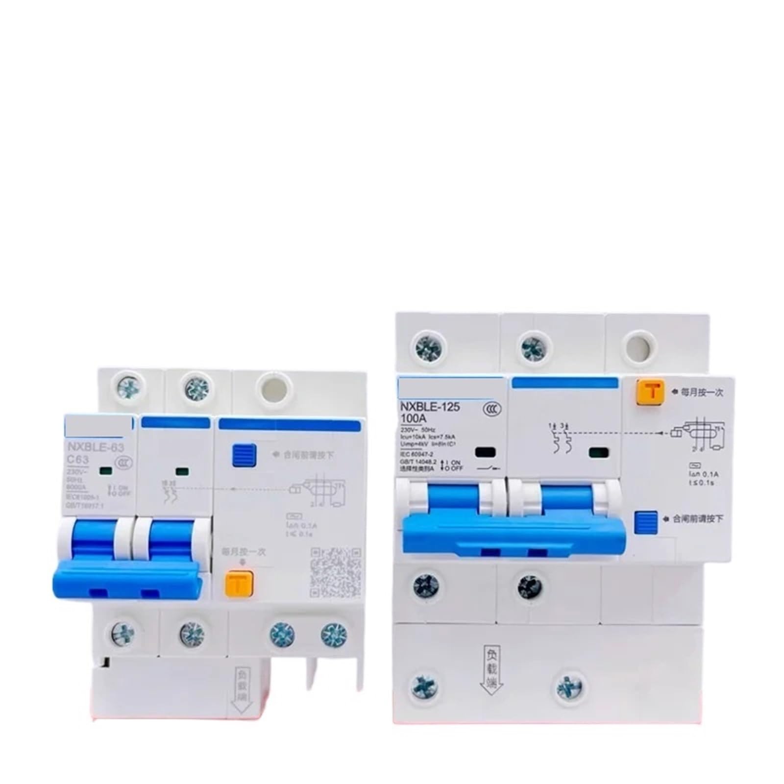 Disyuntor magnetotérmico diferencial RCBO NXBLE 40A 1P N con sensibilidad de 100mA 5