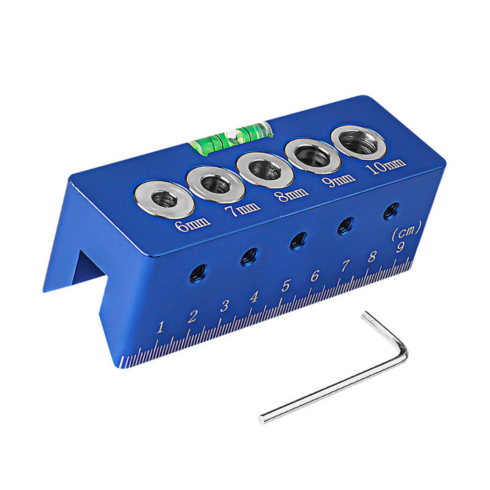 Mhadbkh Multipurpose Drilling Alignment Tool With Builts In Levels Design 6/7/8/9/10Mm Drill Guide Block Locator For Woodworking Aluminum Drill Block Guide