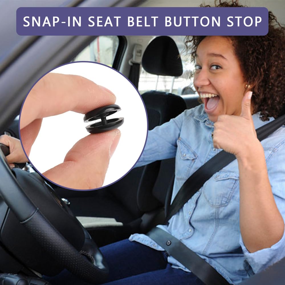Okeeyseda Clip Fixation Ceinture Sécurité Voiture - Butée Antidérapante, Stabilisateur Boucle Ceinture, Accessoire Auto