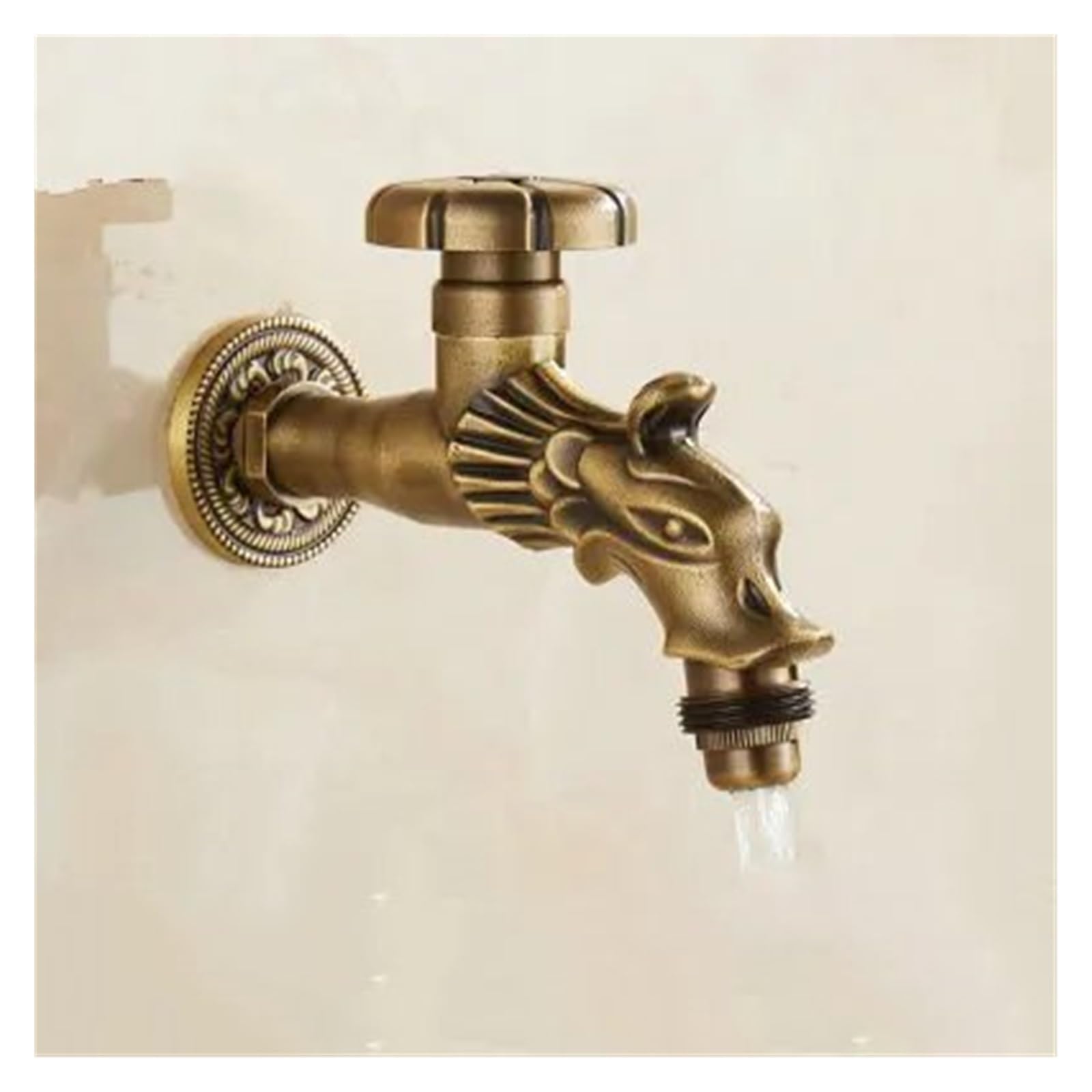 SaryEdge Antique Solid Brass Faucet Garden Washing Machine Faucet Outdoor Faucet Single Cold Mop Tap,kitchen sink faucet,B,B,B
