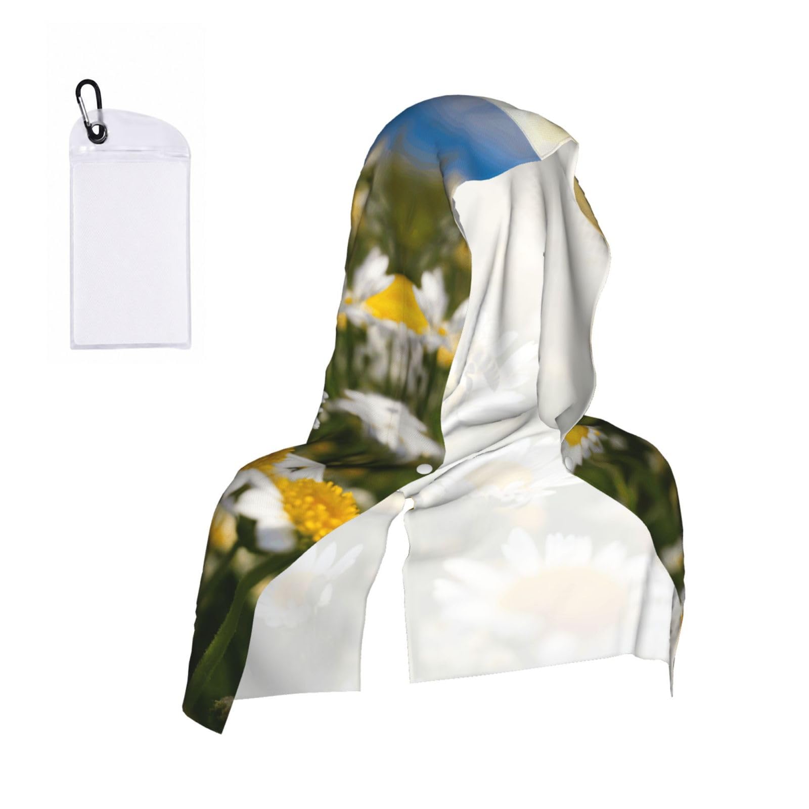 ZYJHYY Spring Daisy Flowers Print Unisex Swimming Towel Practical Camping Towel Skin-Friendly Cooling Towel For Workout Training