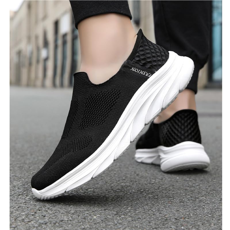Men's Hands Free Slip On Sneaker Walking Shoes for Mens Dress Casual Comfortable Breathable Hiking Working All-Terrain Ankle Trekking Anti-Slip4