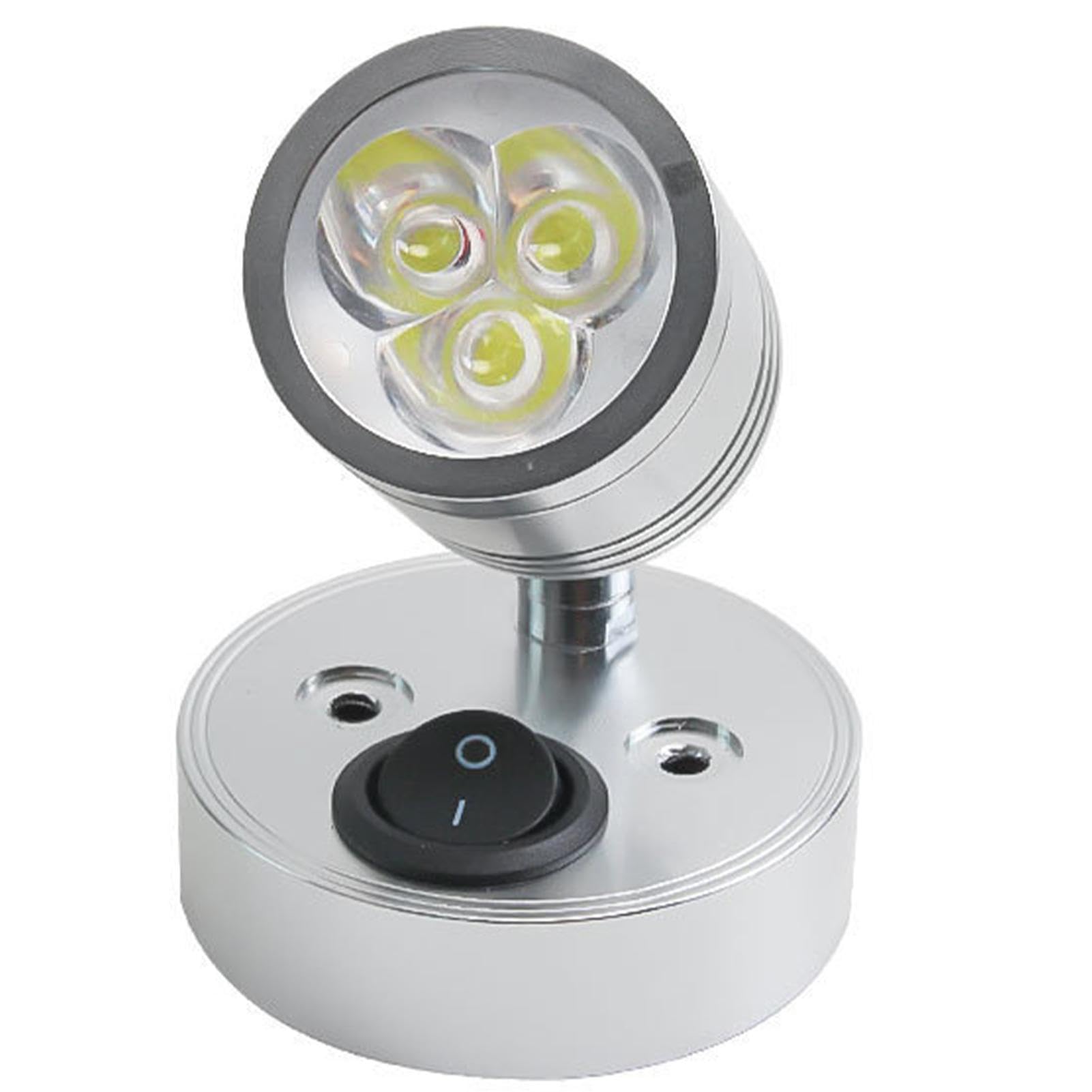 SXECAEPS 12V Reading Lamp RV Spotlight 3W Indoor Lighting Fixtures Bedside Wall Light for Caravan Marine Van Motorhome Boat