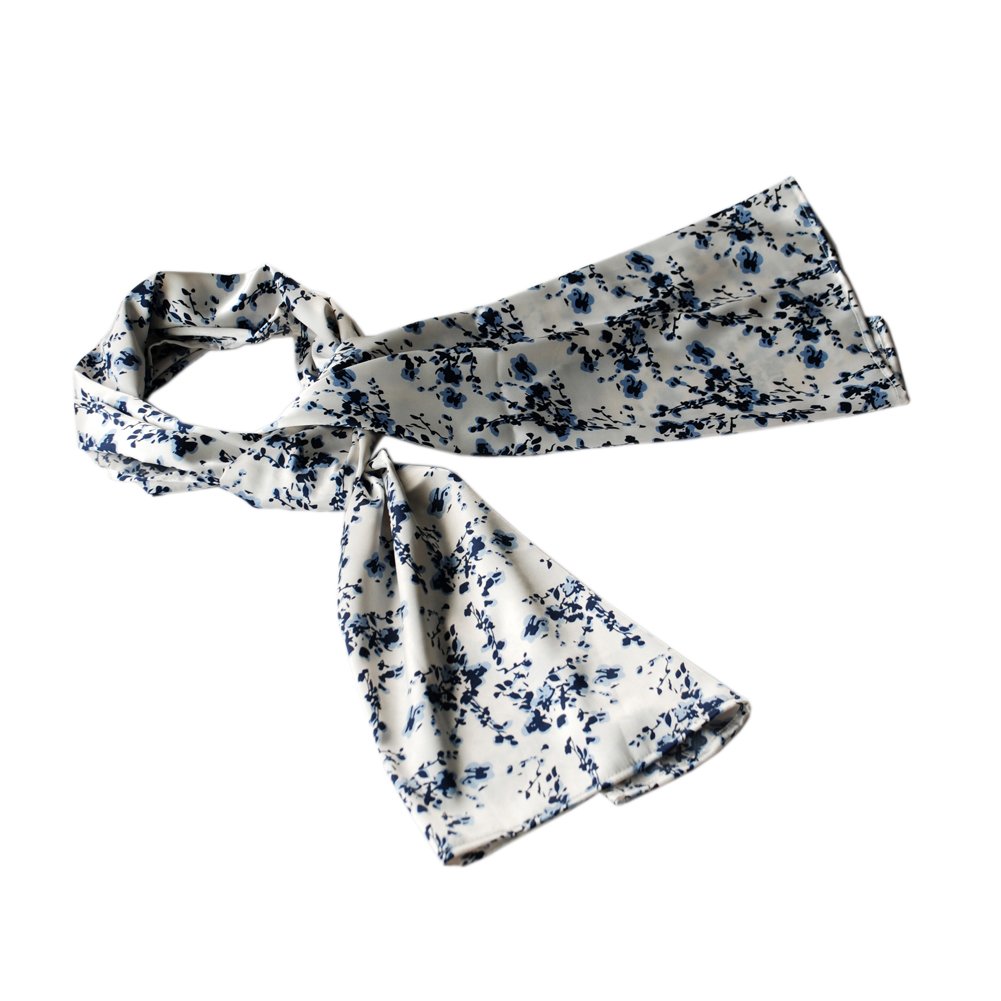 Brando White Plum Blossom Chinese Style Elegant Soft Natural Scarf