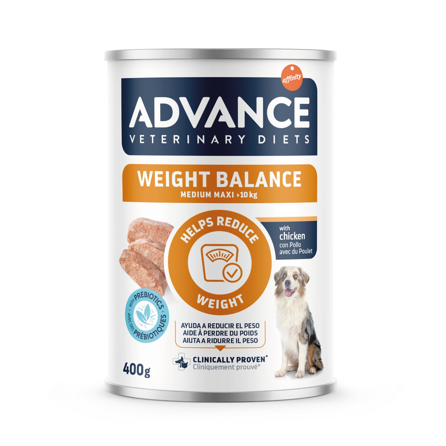 Advance Diets Cibo Umido per Cani - Weight Balance - 6 scatolette da 400g