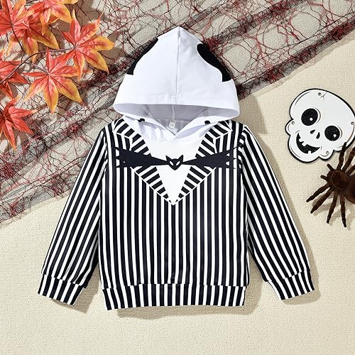 Image of HINTINA Baby Boys Dinosaur Long Sleeve Hoodie Tops Sweatsuit Pants Winter Outfit Set