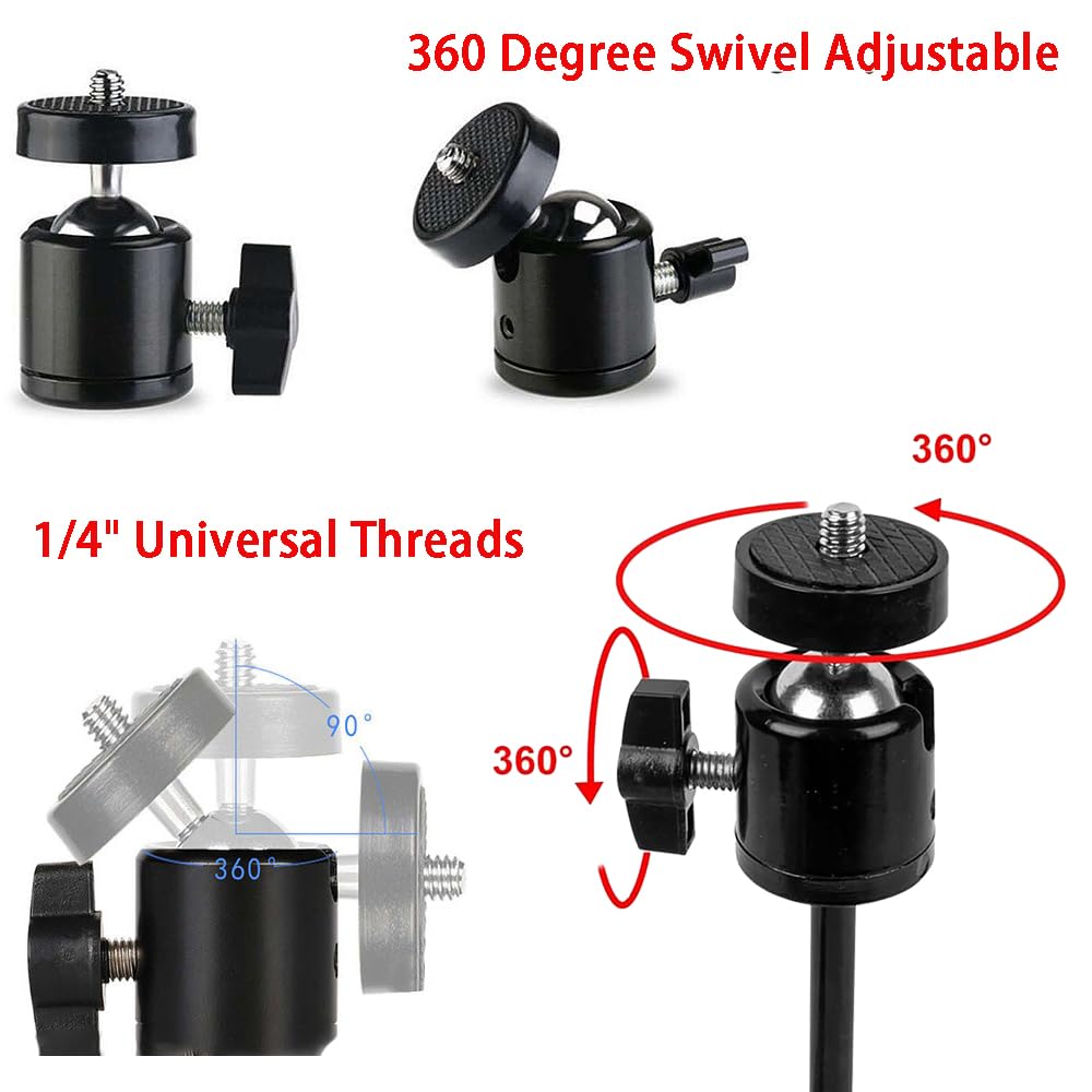Soporte para cámara de caza, soporte de árbol para cámara de caza, soporte de acero inoxidable ajustable 360°, conector de rosca universal de 1/4-20 (6 mm), para cámara de caza, panel solar