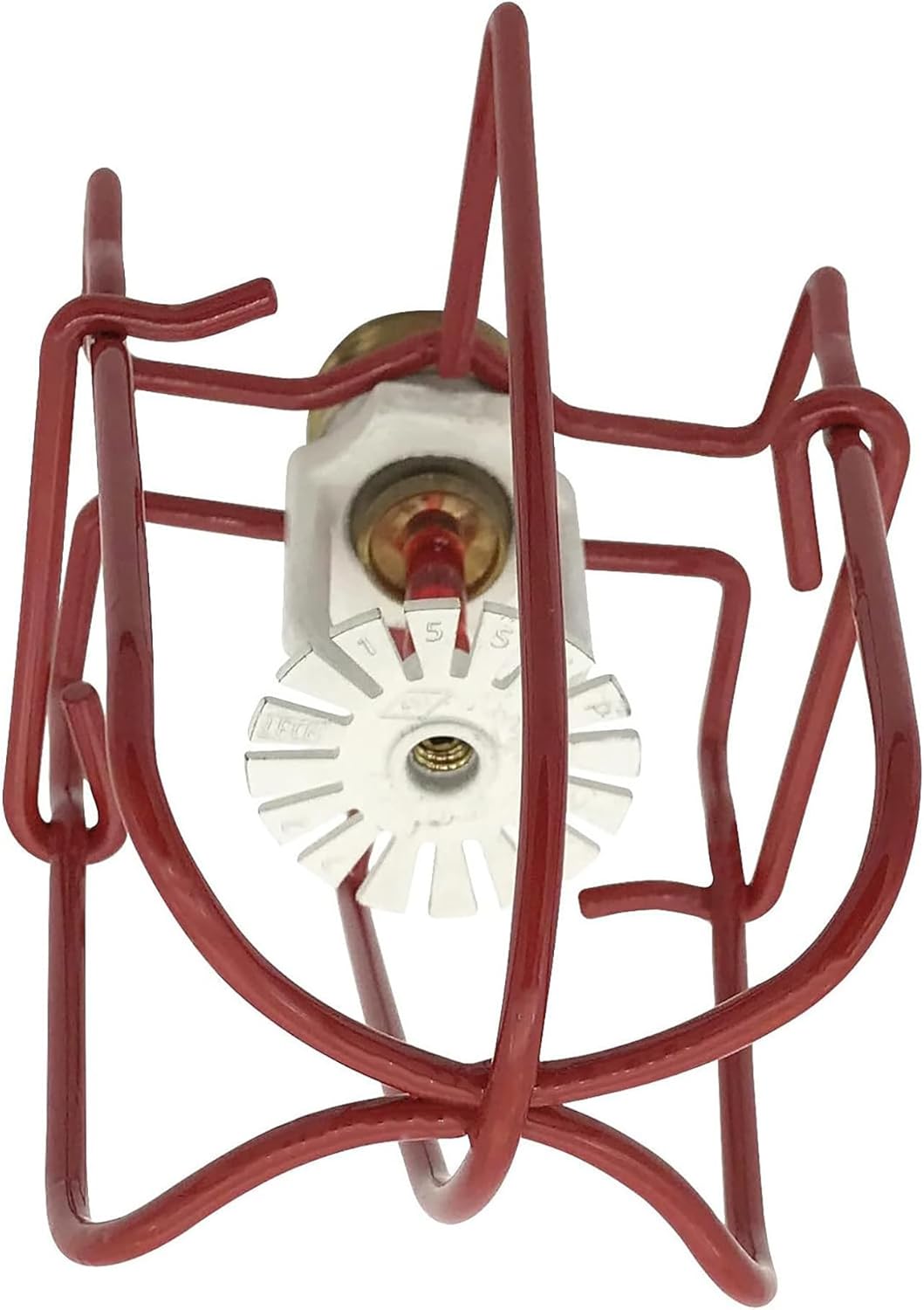 Metal Magery Red Fire Sprinkler Head Guard Covers for Pendant & Upright & Horizontal Heads 1/2" - 3/4" Pack of 6