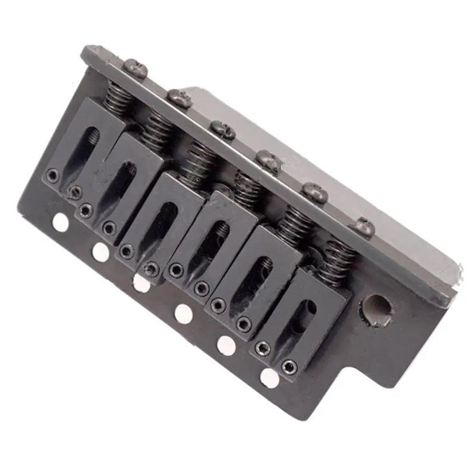 Standard Gitarren Brücke Zubehör Für Linkshänder E Gitarre Brückensattel Einzel Tremolo Verdickte Basis(Black)