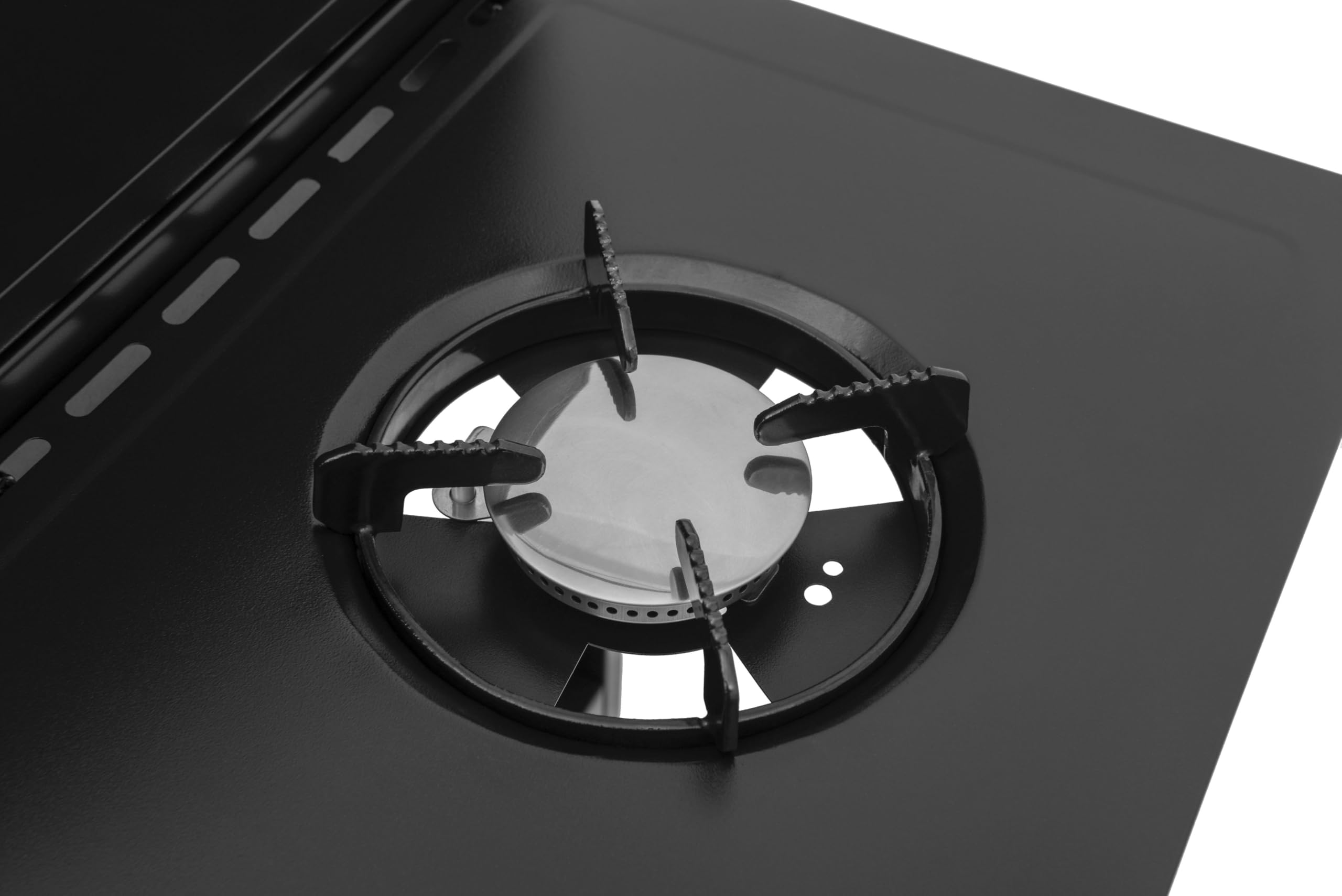 El Fuego® „San Francisco“ Gasgrill | 3+1 Brenner | inkl. Gasschlauch und Druckminderer | Grillrost aus Gusseisen | mit Thermometer | Brenner aus Edelstahl | inkl. Seitenbrenner | AY 5632 (3+1 Brenner)