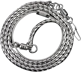 Hemobllo Parrot Foot Ring Bird Foot Chain Stainless Steel Ankle Chain Anti- Off Anklet Ankle Rings Anti- bite Outdoor Flying Training Rope for Cockatiels Parrot Lovebird (Thick Chain) Bird Harness