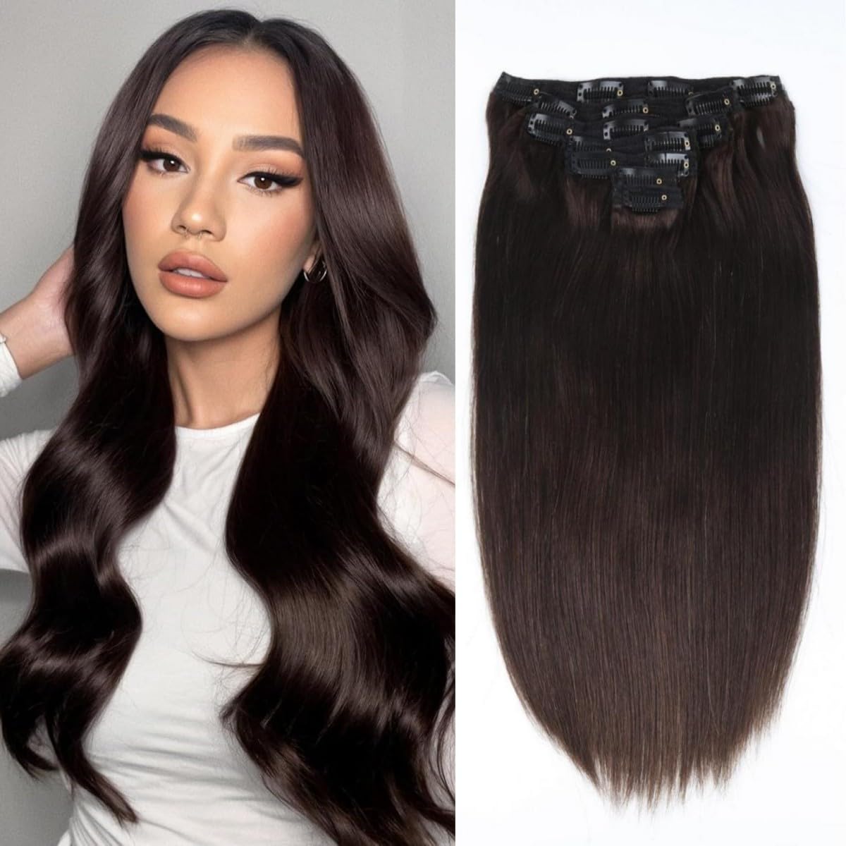 Unipearl 100% Remy Human Hair Clip in Extensions