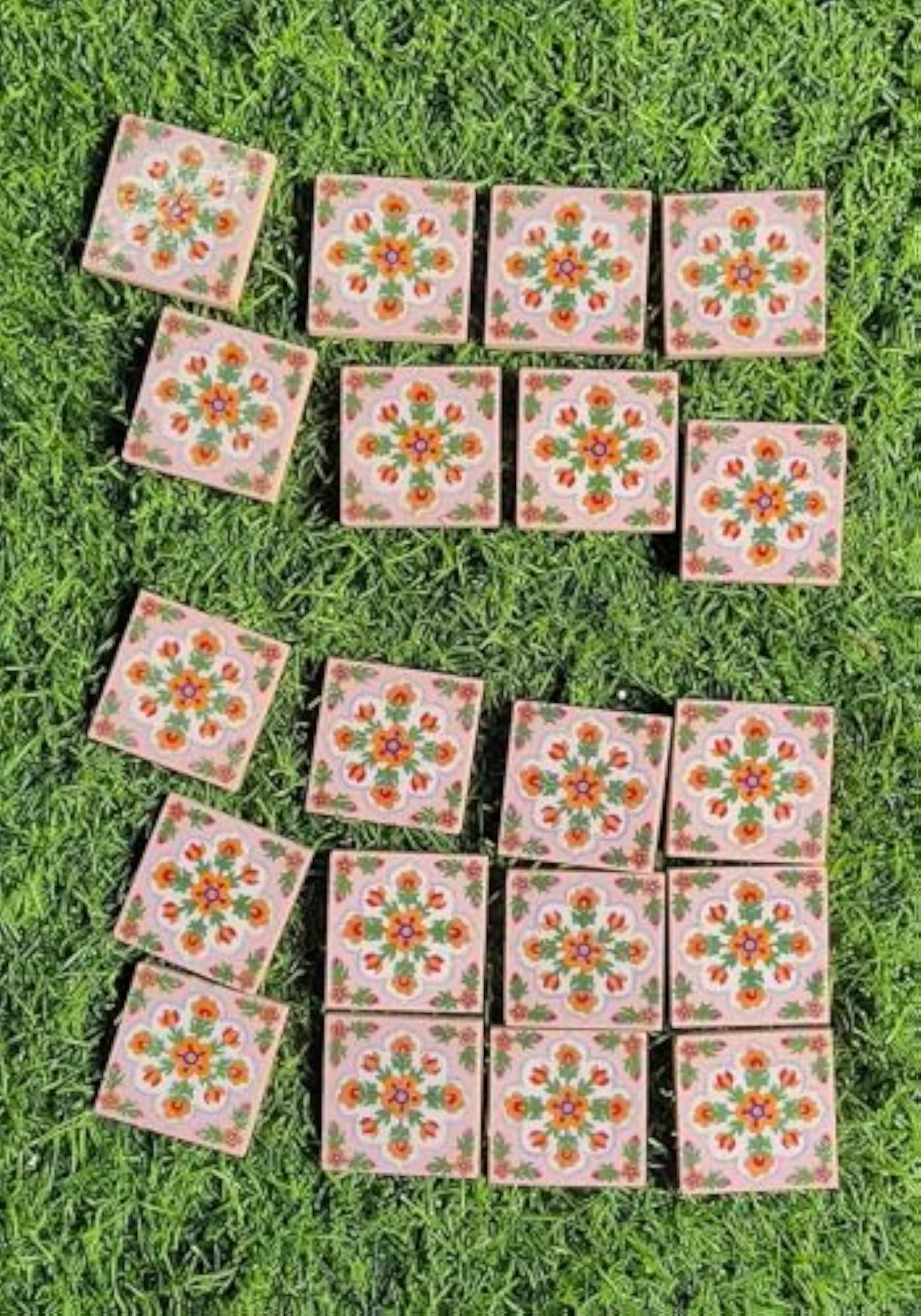 Art Classic Decorative Ceramic Tiles, Pack of 8