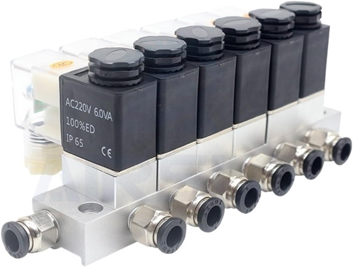 2V025-08 Normally Closed 12V 24V 110V valve pneumatic Pneumatic Solenoid Valve 2 way Cartridge solenoid valve(AC110V 8 in 8 out,7 combinations)