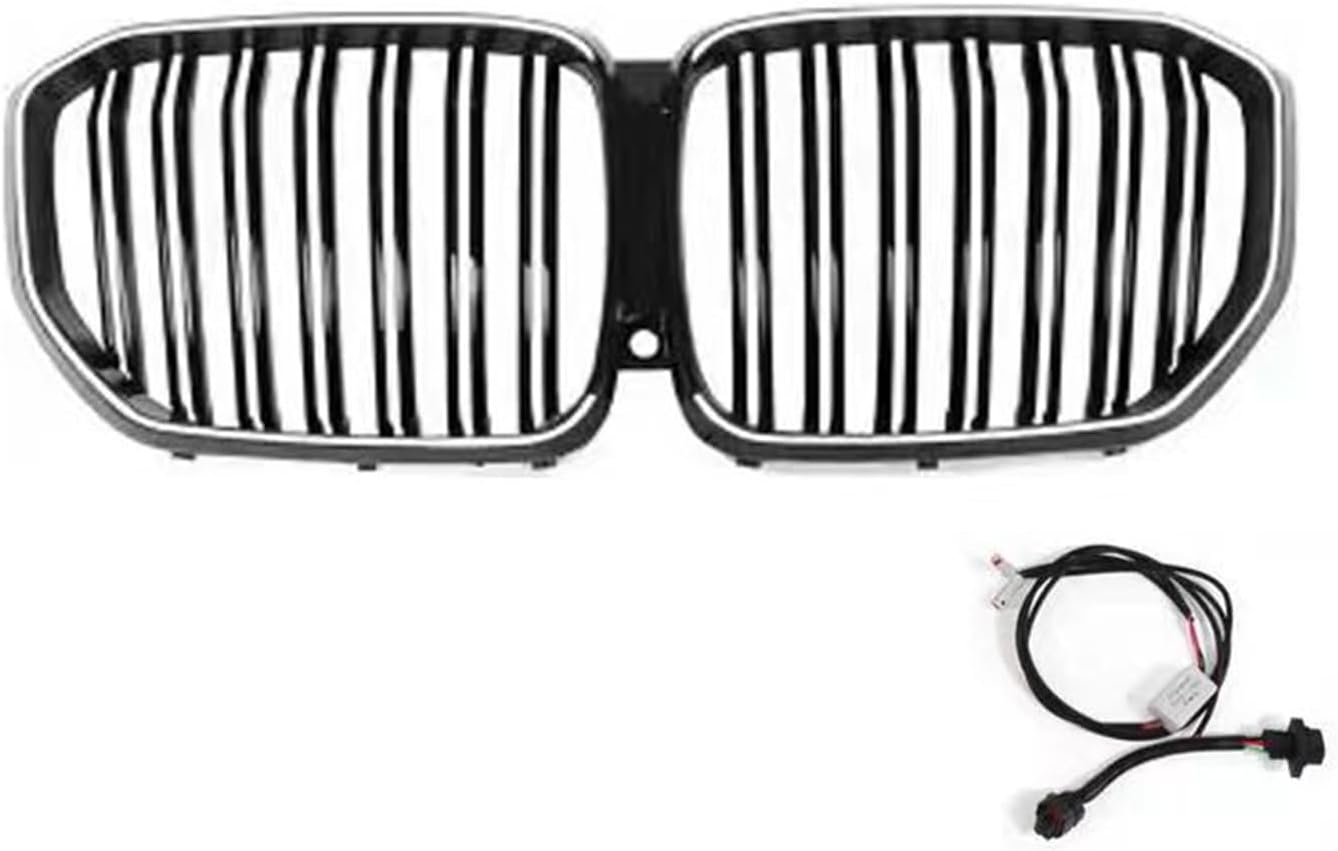 Front Bumper Kidney Grille Grill With LED Light For BMW X5 X5M G05 2019-2022