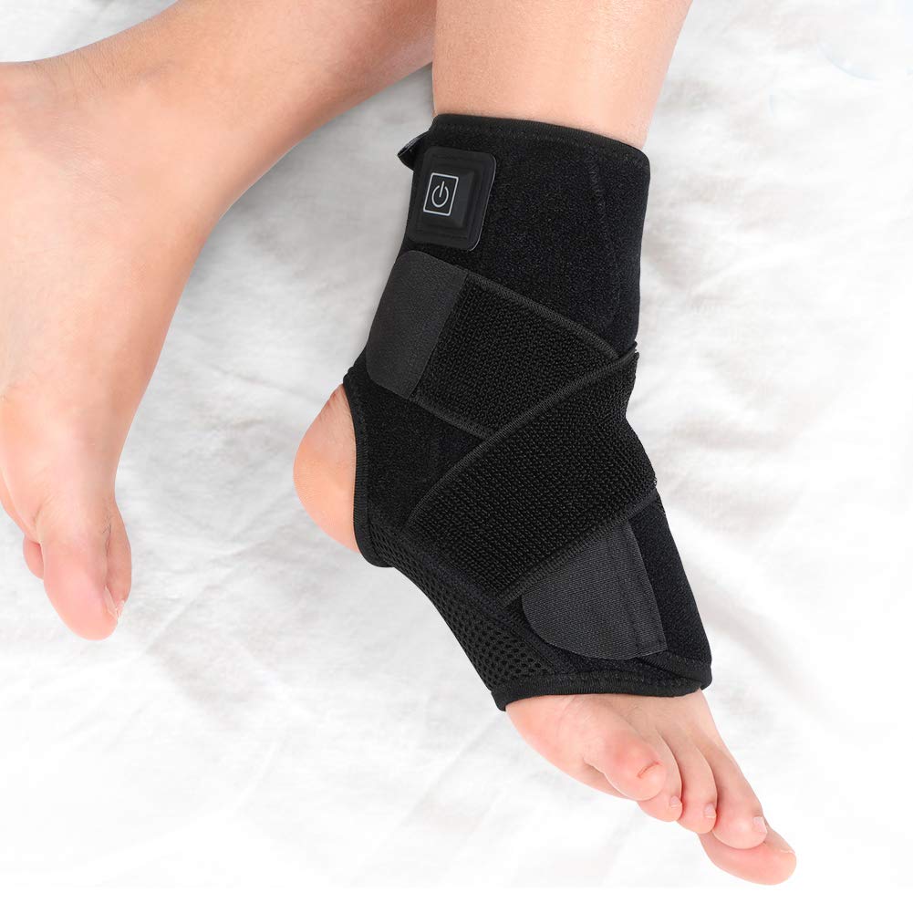 Warming Ankle Brace, USB Charged Heating Support, Adjustable Compression for Winter Warmth
