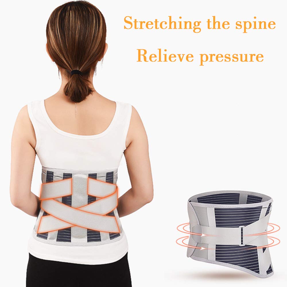 Faja Lumbar para Espalda, Lumbar para la Espalda, Soporte Lumbar para Aliviar el Dolor y Lesiones, Cinturon Lumbar Prevenir Daños, Faja Lumbar para la Espalda para Hombres,M