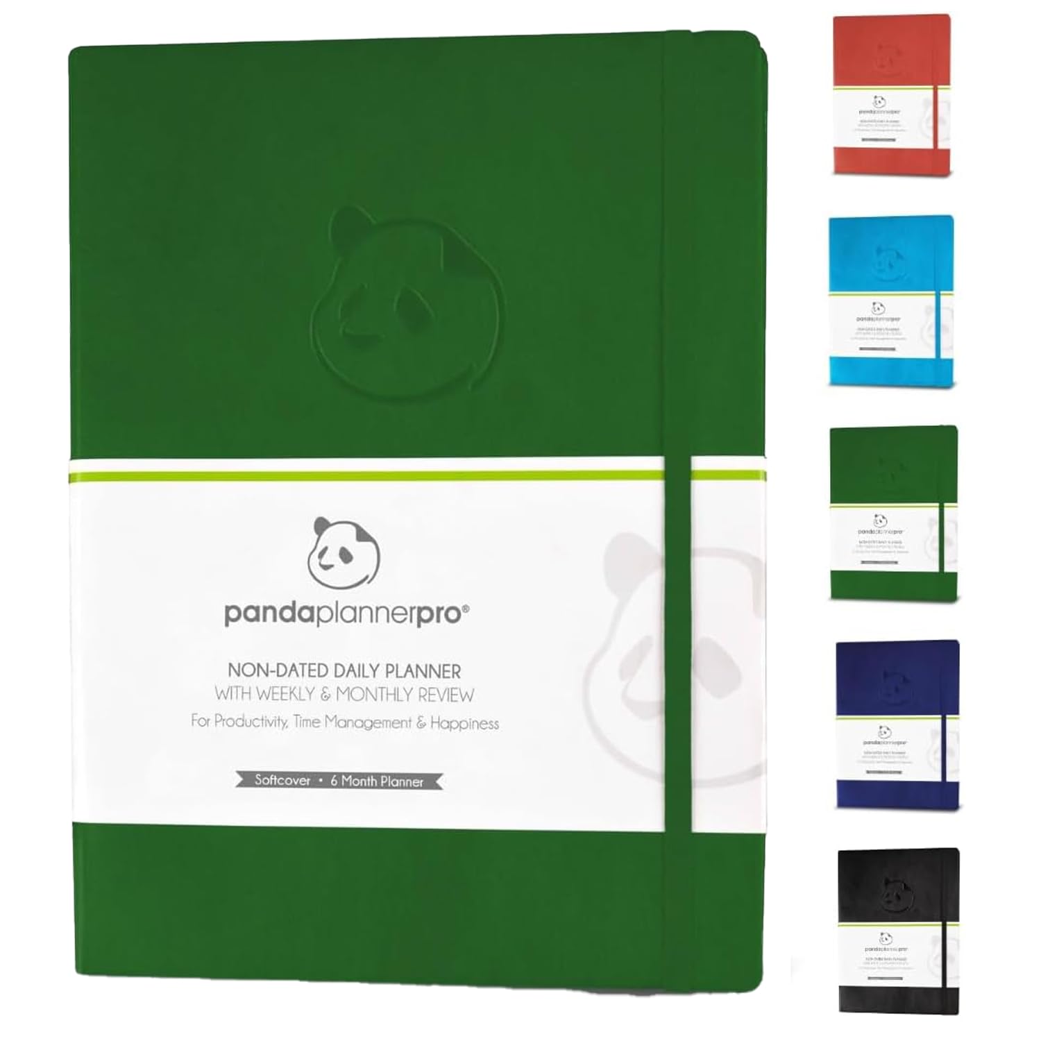 Panda Planner Pro, 2021 Daily Planner, 8.5 x 11" Softcover, Undated Day, Guaranteed Organization