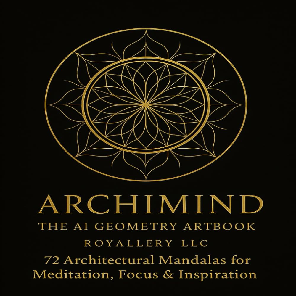 ARCHIMIND – The AI Geometry Artbook: 72 Architectural Mandalas for Meditation, Focus & Inspiration