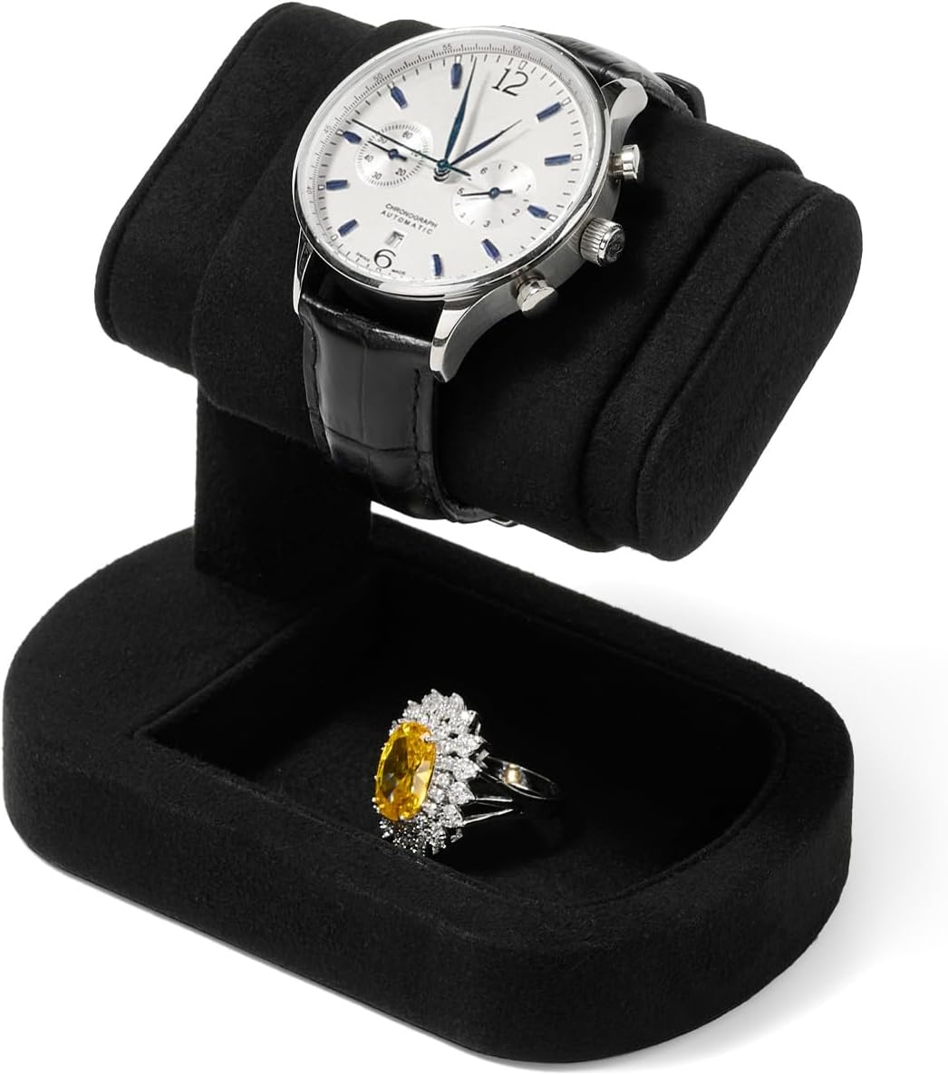 Black Single Watch Display Stand Jewelry Holder for Watch Ring