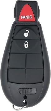 Horande 3 Button Replacement Key Fob Cover fit for Dodge Ram 1500 2500 3500 Truck Keyless Entry Key Fob Shell