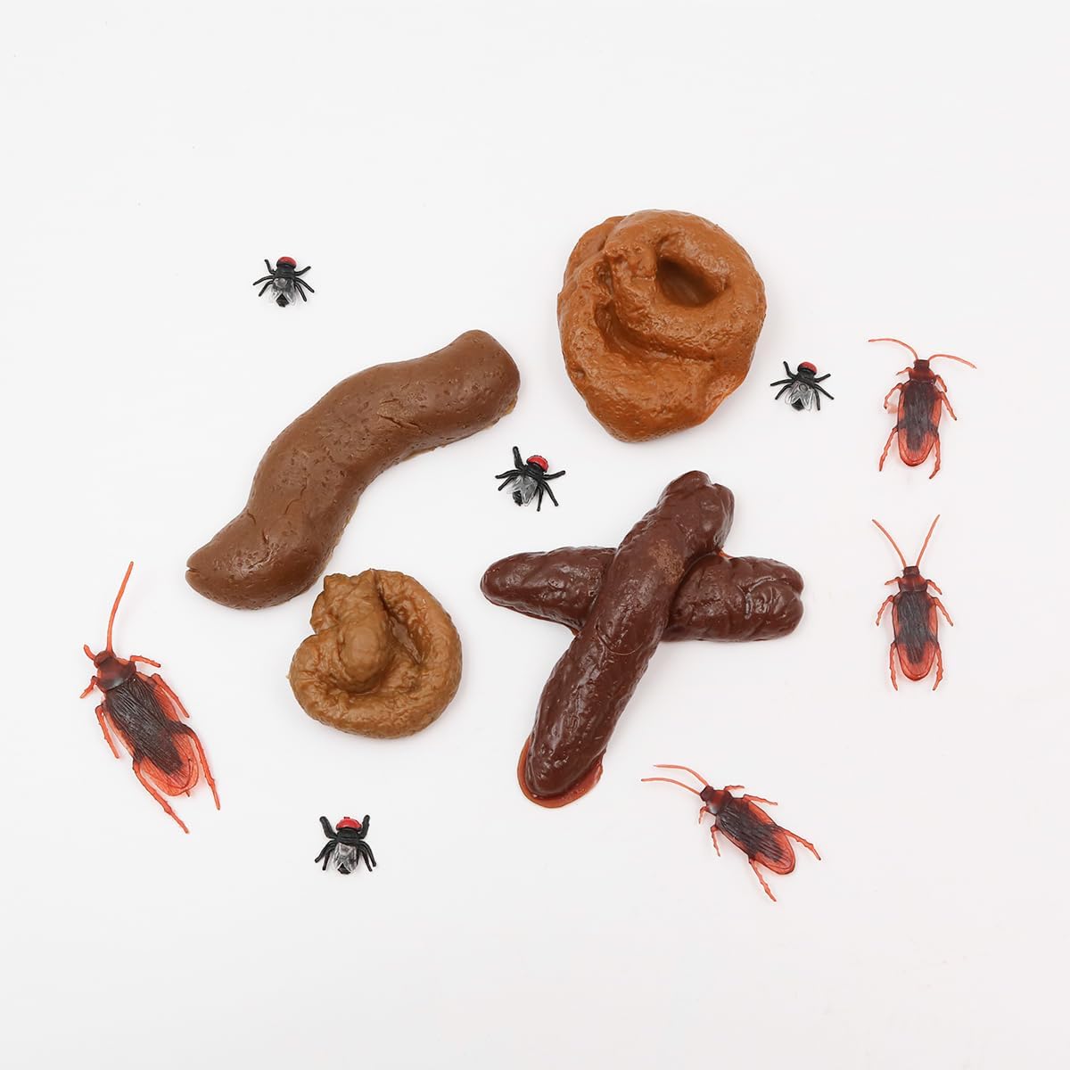 Namvo 12-Pack Realistic Artificial Poop Prank Props with Fabric Bag for April Fool's Day, Halloween, Funny Party - Image 2