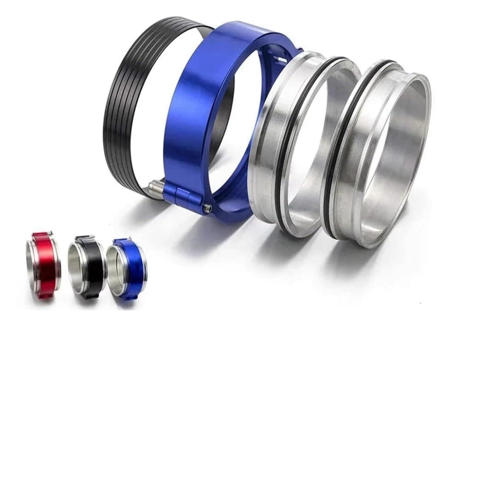 Fascette per tubi flessibili, Scarico Con Morsetto A Fascia V Nero 2-4 Pollici In Alluminio A Sgancio Rapido for Turbo Intercooler