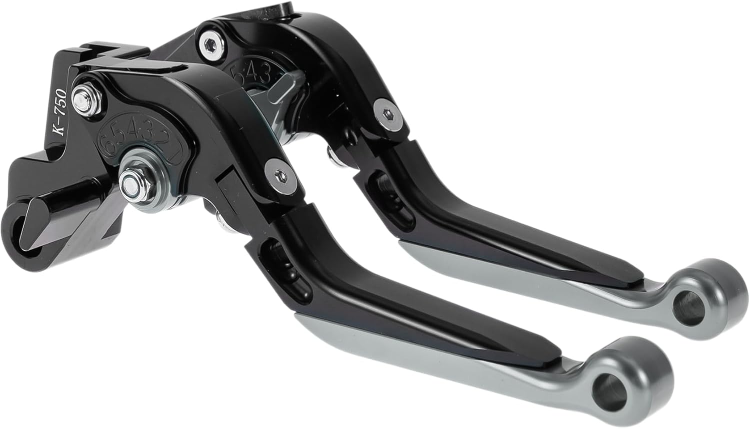 Short Long Brake Clutch Levers for Kawasaki NINJA650R 2009-2016 Adjustable Motorcycle Handlebar Brake Lever Aluminum Alloy Red Head Black Handle