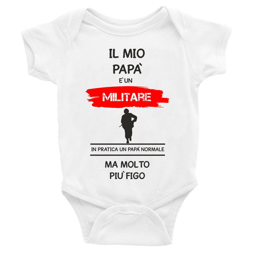 Body Neonato Festa Del Papà - Mio Papà è Camionista - Stampato In Italia - Foto 6