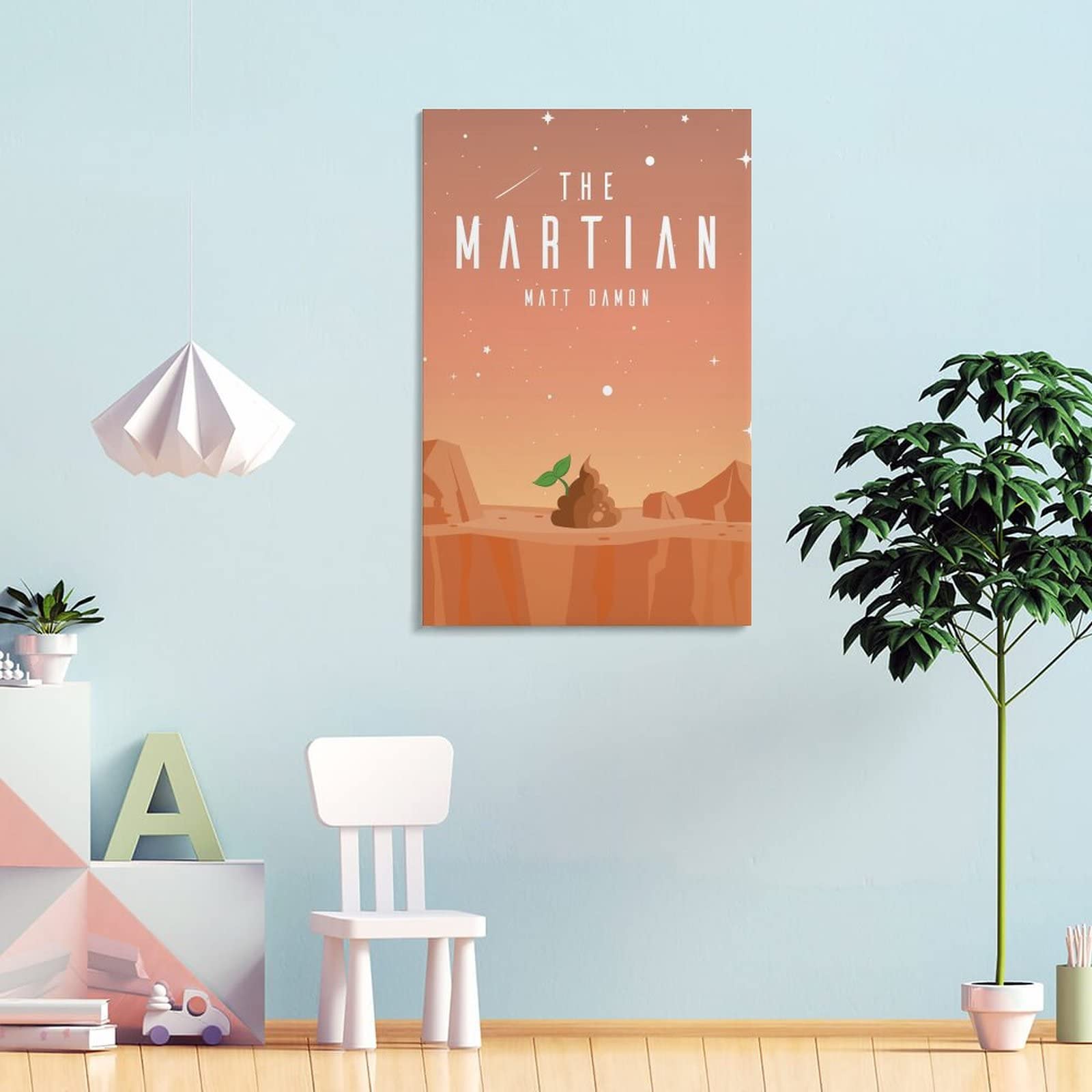 Póster de película de ciencia ficción de The Martian y arte de pared, póster moderno de 60 x 90 cm