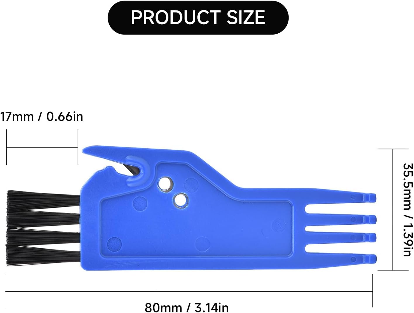 Sweeping Robot Handheld Vacuum Sweeper Parts, ABS Vacuum Brush Cleaning Tool, Blue Vacuum Roller Tool Cleaning Brush Replacement for Xiaomi, Shark, Dreame, Eufy, 1Pcs