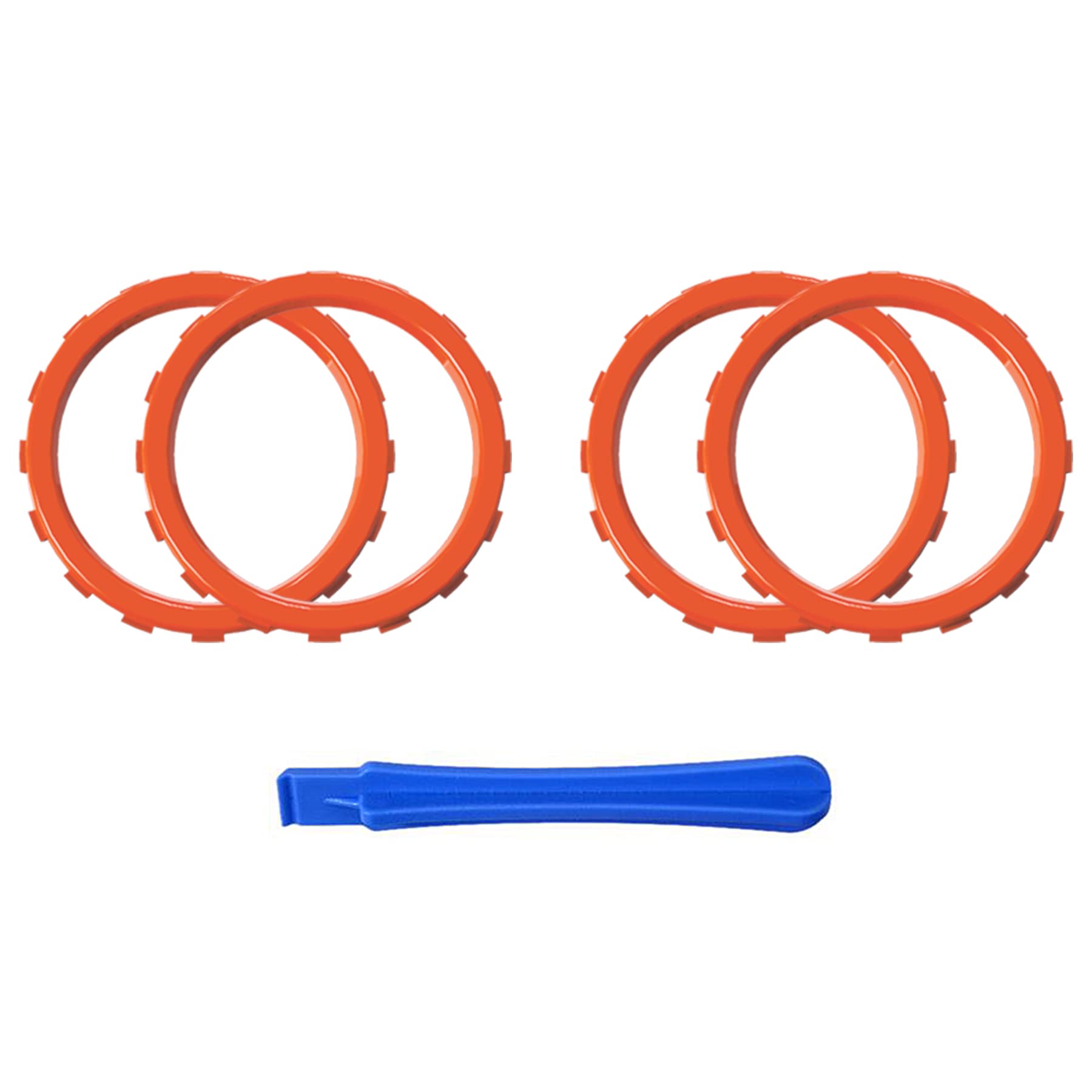 eXtremeRate Anillos de Joysticks para eXtremeRate Carcasa ASR Versión para Xbox Series X/S Control Anillos de Acentos Rings Accesorios para Xbox One Elite, Elite Series 2 Mando(Naranja)