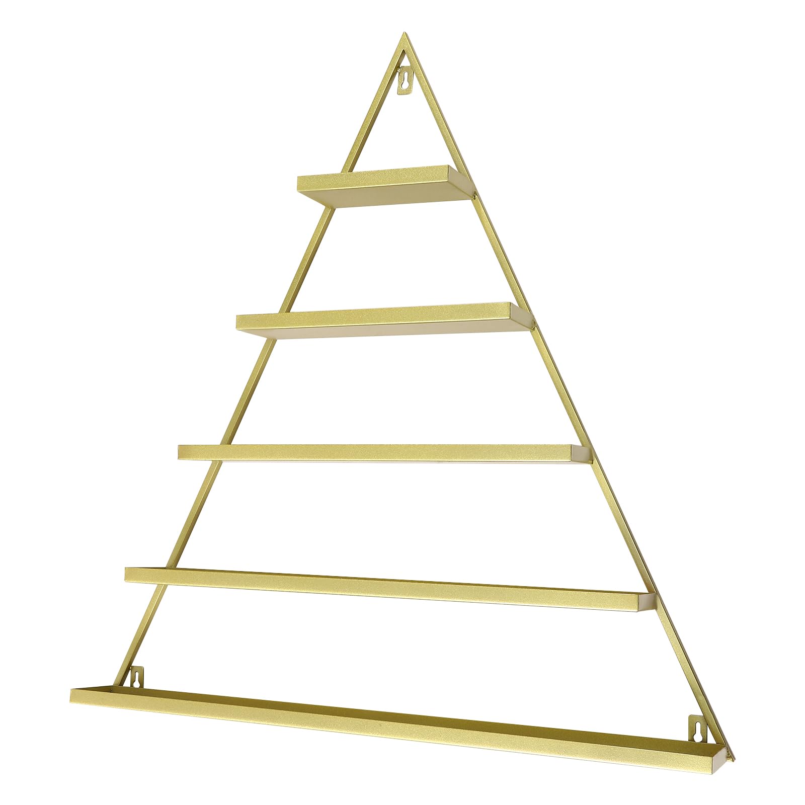 Mensola per smalto da parete triangolare vetrina cosmetica rossetto profumo, mensola da parete, organizer per unghie per casa, spa, salone di unghie, negozio, oro