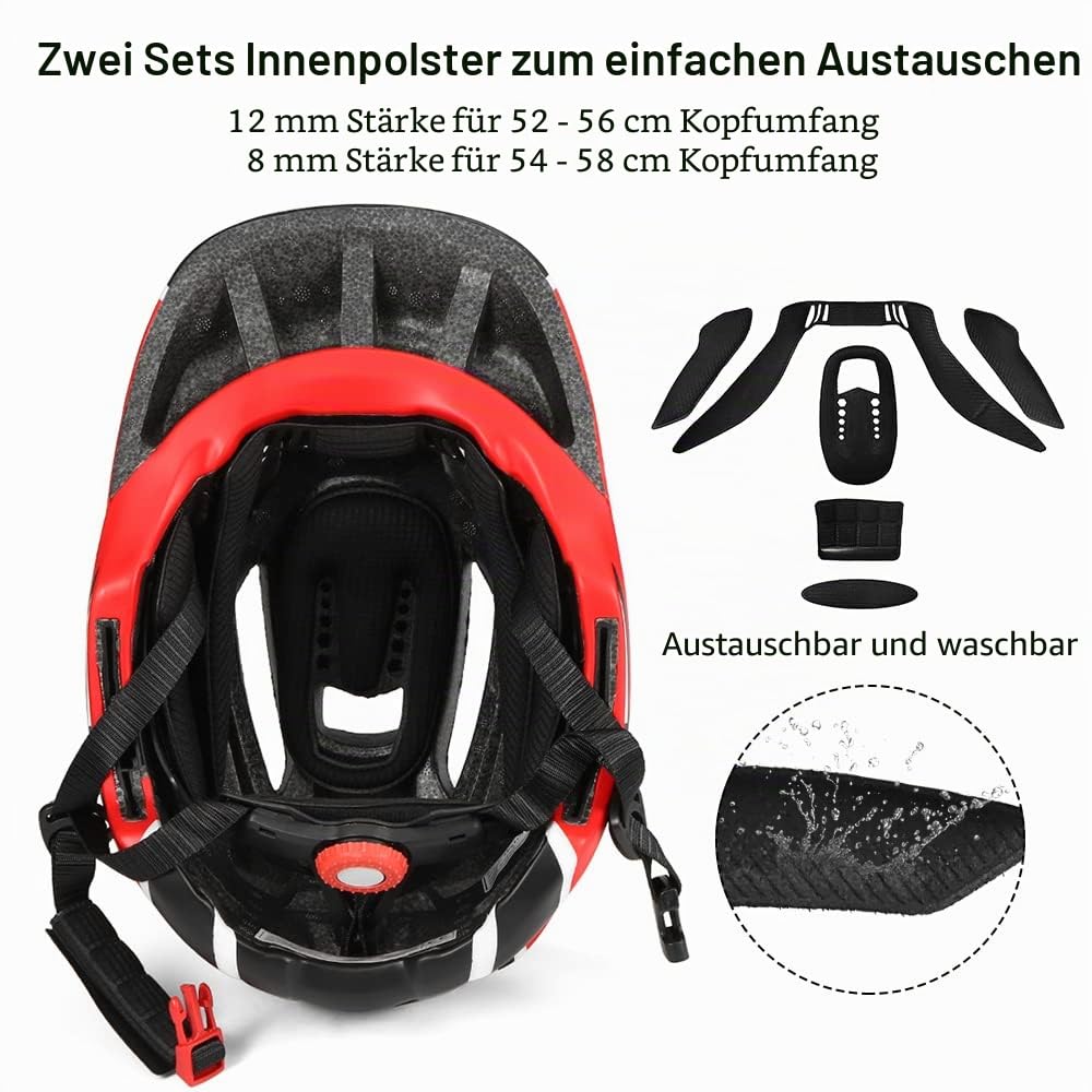 Abnehmbarer Integralhelm für Kinder, Kinder Sportschutzhelm Kinderhelmet, Weiche Innenpolsterung für Radfahren, Skateboarden, Rollschuhlaufen für Kinder von 3 bis 12 Jahren