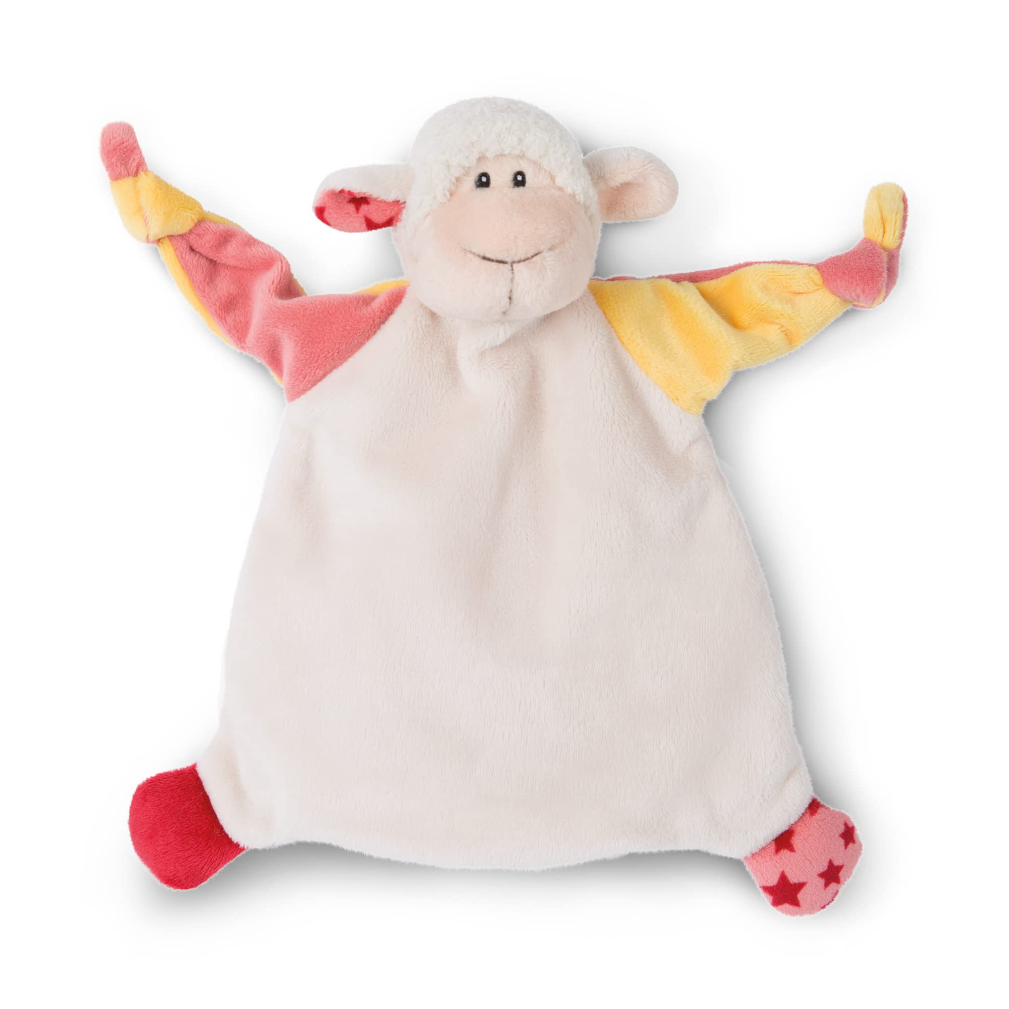 Nici47128 25x25 cm 0+ Months Toddlers – Baby Soft Toys – Comforter for Girls & Boys, Solid, Cuddle Blanket Lamb