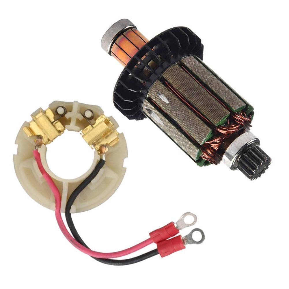 Supporto per armatura e spazzole di carbone compatibile con i modelli di elettroutensili DHP458 BHP458 DDF458 BDF458