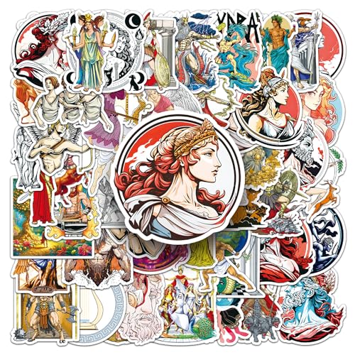 Ancient Greek Mythological Figures Stickers,Laptop Decals Gift Toddlers Teens Girls Cute Cool Kawaii Tools Decorations DIY,Stickers for Hydro Flask